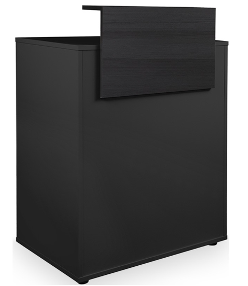 mueble de recepcion negro mirplay